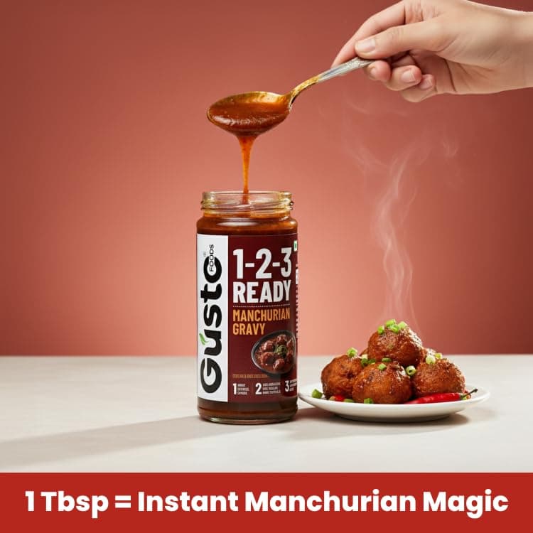 Gusto Foods Ready to Cook Manchurian Gravy - 250gm | Indo-Chinese | Resturant like Chinese at Home | Ready to Cook in 3 Easy Steps | Gravy or as even Dip/Chutney — image 6