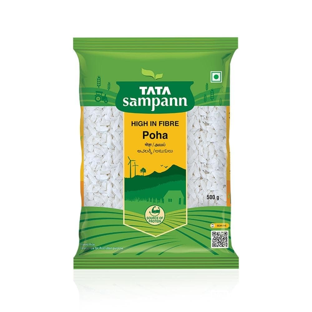 Tata Sampann, High in Fibre Poha, 500g