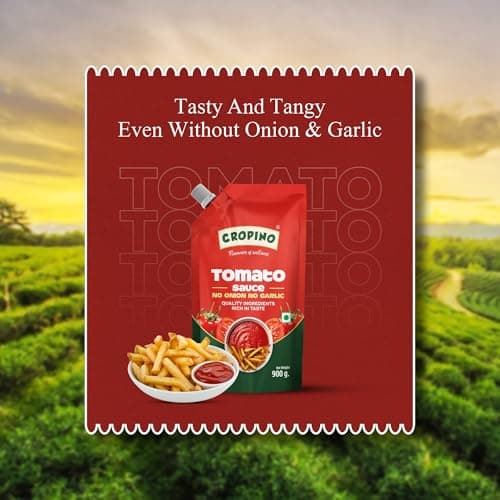 Cropino Tomato Sauce | Ketchup No Onion No Garlic 900 G — image 3