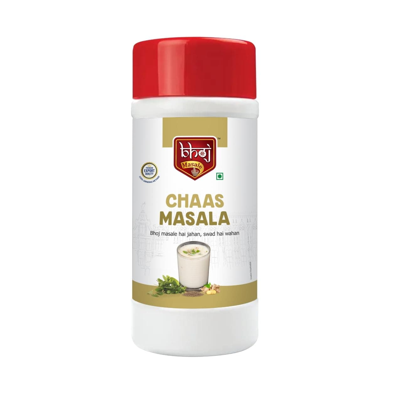 Bhoj Masale Chaas Masala 450GM | Buttermilk Masala | Helpful for digestion. No Colour, No Preservatives, No Onion & No Garlic (Jain Masala)