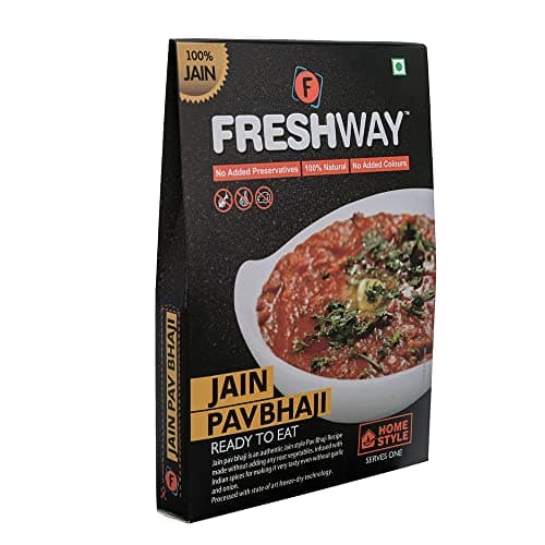 Freshway Ready to Eat Jain Combo Pack Fried Rice, Tawa Masala, Veg Makhanwala & Pav Bhaji | 100% Vegetarian | No Onion No Garlic | Instant Heat and Eat Indian Meal | Healthy, Convenient & Travel Friendly — image 4