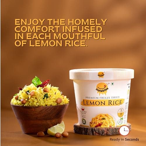 Instabites Ready To Eat Combo of Lemon Rice - Rasam Rice - Dal Rice, No Added Preservatives and Ready to Eat in Minutes - Pack of 3 — image 4