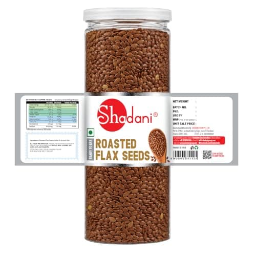 Shadani Roasted Alsi Can 150g | Crunchy Roasted Alsi Snack | Healthy Nutty Topping & Meal Enhancer — image 4