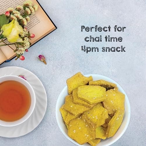 SelfCare By Suman Agarwal Cumin & Sesame Crackers Pack of 1 125g | Baked - Healthy - Vegan | Snacks - Namkeen - Grocery | Spicy Crunchy & Chatpata - Tea time Snacking | Jain & Travel Friendly — image 6