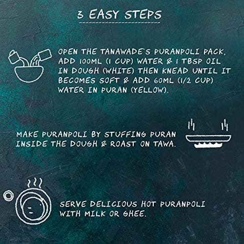 Tanawade’s Smart Food Instant Puranpoli Mix (Pack of 2) – No Preservatives • Ready‑to‑Cook Authentic Sweet Flatbread • Hand‑Picked Flavours • Homestyle Taste — image 6