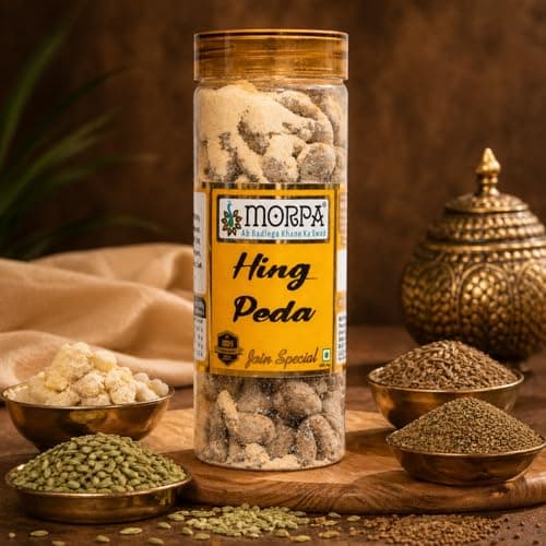 MORPA Hing Peda (Asafoetida Digestive Candy) Traditional Indian Mouth Freshener Aids Digestion and Refreshes Breath Premium Quality Jain Special 100% Veg — image 3