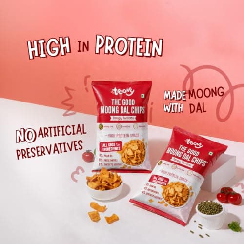 Troovy Mixed Chips | No Maida, No Palm Oil | Tasty & High Protein | Mix Veggie | Ragi | Moong (70g, Pack of 6) — image 3