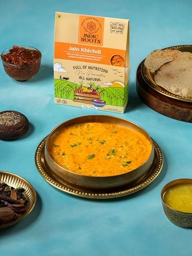 Indic Roots Jain Khichdi |Instant Ready to Eat Full Meal |No Preservatives, All Natural, Packed Food with no Onion Garlic |Gluten Free MRE Food - 55 gm (Pack of 1) — image 3