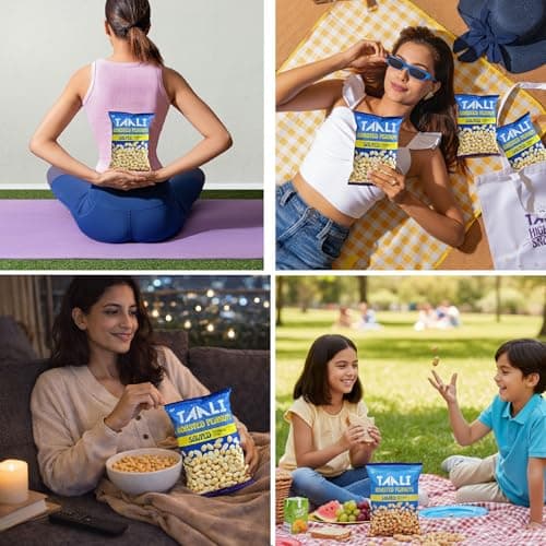 Taali Roasted Peanuts - Salted Peanuts |Crunchy Healthy Snacks | No Trans Fat, Gluten free, Roasted Not Fried (Pack of 4 x 150 gms)(weight may vary) — image 8