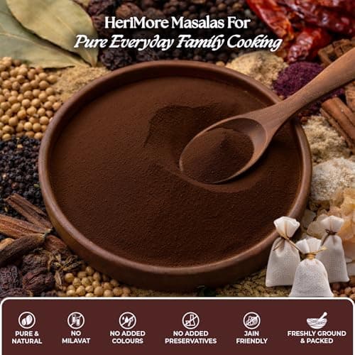 HeriMore Amritsari Pindi Chole Masala, 100g | Authentic Punjabi Chole Spice Powder, Jain Friendly, No Onion Garlic, Natural & Preservative-Free — image 6
