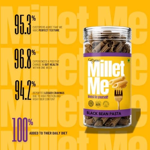 Millet Me by Kuizeens Black Bean Pasta - 230g, Pack of 2 | Gluten-Free & High-Protein | Rich in Nutrients | Easy-to-Make | No MSG | Preservative Free | Jain | No Onion & Garlic — image 6