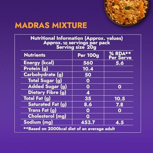 Sweet Karam Coffee’s South Indian Crunchy Combo Pack - Ribbon Pakoda & Special Madras Mixture | No Maida & No Vanaspati, Zero Trans Fat, Heart-healthy Oil | Authentic Taste of Tradition (95g Each) — image 8