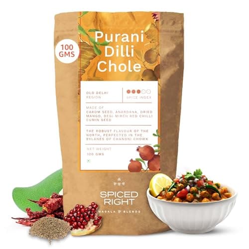 Spiced Right Purani Dilli Chana/Chole Masala Powder (200 Gm) Blended with Traditional Indian Spice & Flavors for an Authentic Taste | Best for Cooking Sabji, Chhole, Chana, & Chickpeas — image 7