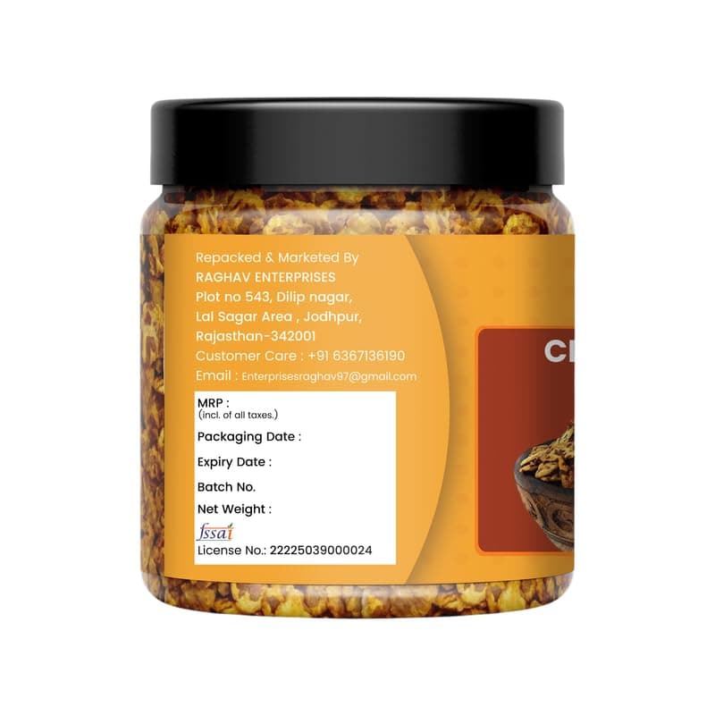 NUTRIZAIKA Chana Jor Garam | Spicy & Crunchy Roasted Chana Snack | High Protein & Fiber | Traditional Indian Namkeen |250gm — image 4