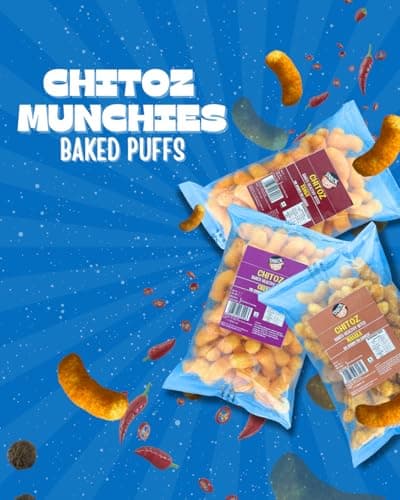 Snack First Baked Puff Corn, Masala Chitoz, Pack of 3, No Onion No Garlic, Jain, Puffed Snack, Corn Puffs, Healthy Snack, Namkeen, 240g — image 5