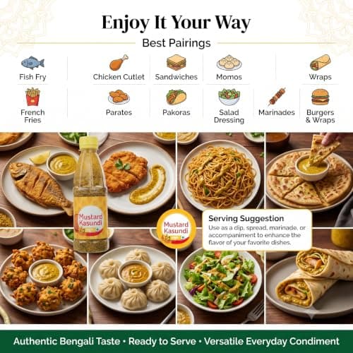 KVD Collection Original Bengali Kasundi Mustard Sauce | No Preservatives | Authentic Bangla Flavor | 300gram — image 6