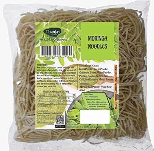 Thanjai Natural Moringa Noodles 180 Grams X 2 (No Maida Hakka Noodles, Not Fried, No MSG, Classic and Mild Millet Noodles No Preservatives, No Chemicals, No Artificial Extract) — image 2