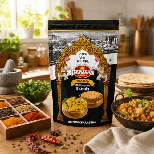 JEERAVAN Masala Standard - Poha,Pakoda Spice Powder for Raita Fruit Chaat Masala Natural Hing Jeeravan Mix Powder 500 gm (Pack of 1) — image 4