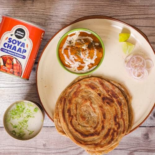 Urban Platter Soya Chaap in Brine, 800g (Canned | Chunks on Stick | Drained Weight - 500g, Rich in Plant Protein| Soy Chap) — image 7