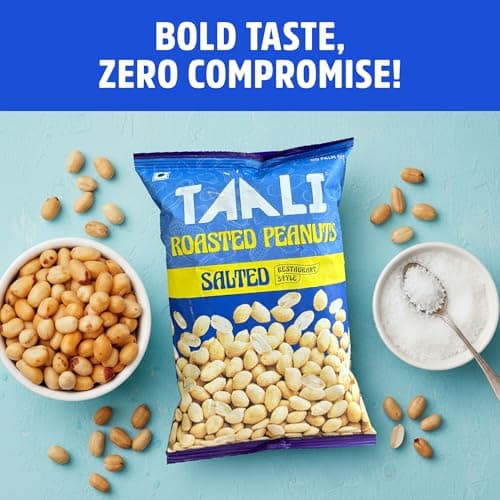 Taali Roasted Peanuts - Salted Peanuts |Crunchy Healthy Snacks | No Trans Fat, Gluten free, Roasted Not Fried (Pack of 4 x 150 gms)(weight may vary) — image 5