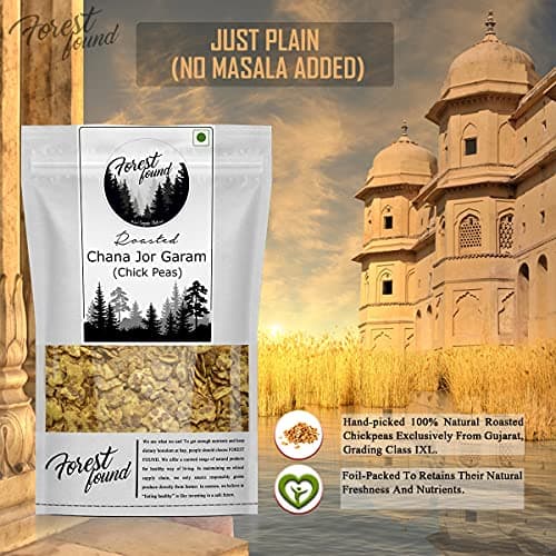 Forest Found Vacuum Roasted Black Chana Jor Garam (250g) – 100% Oil-Free & Gluten-Free Namkeen | No Salt & No Masala | Low-Fat Diet Snack for Weight Loss — image 3