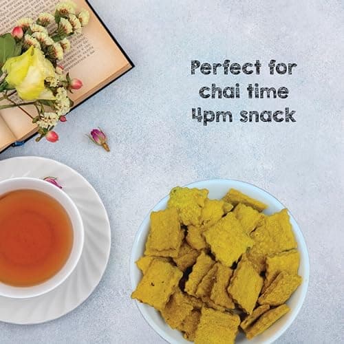 SelfCare By Suman Agarwal Spicy Methi Crackers Pack of 1 125g | Bakes - Healthy - Vegan | Snacks - Namkeen - Grocery | Spicy Crunchy & Chatpata - Tea time Snacking | Jain Travel & Diabetes Friendly — image 6