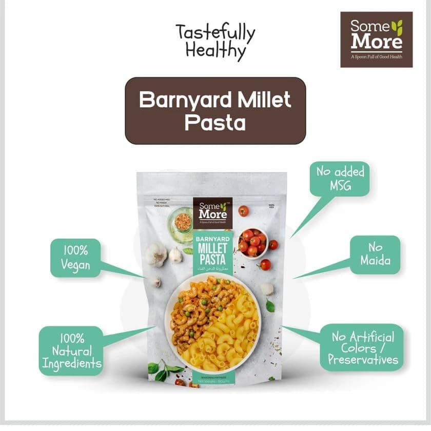 SOME MORE Barnyard Millet Pasta 180g | Healthy Grain Instant Cooking Pasta | Quick Meal Option | Traditional Millet Food | Easy Cook Serve Pack | Kitchen Style Snack Box — image 5