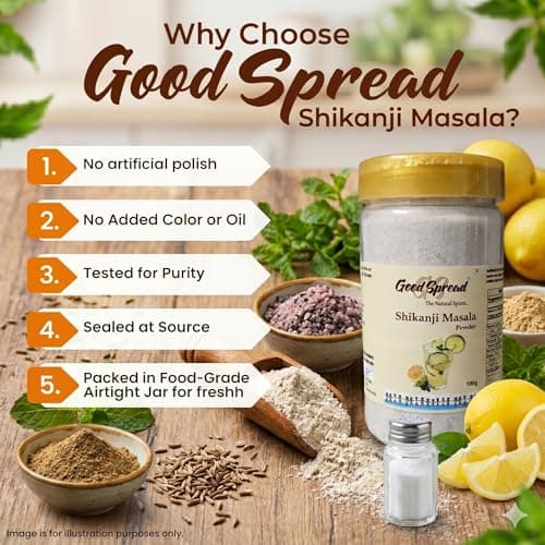 GoodSpread Authentic Shikanji Masala Powder 150g | 100% Natural Lemonade Spice Mix | Refreshing Summer Drink & Digestive Aid | Traditional Nimbu Pani Masala — image 4