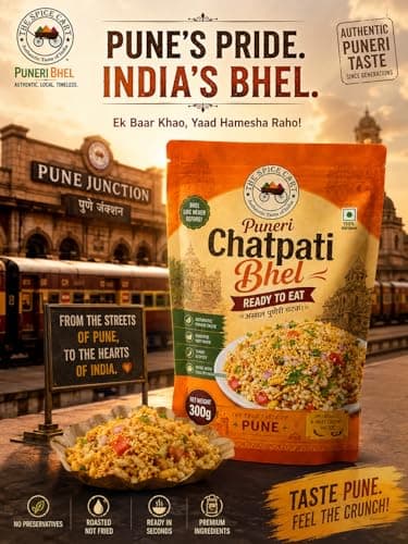 Pune's famous Chatpati Bhel Family Pack, Puffed Rice Savoury Mix with Green Chilli & Imlee Chutney, 300g Puneri chatpati bhel, no onion no garlic chutney so used as jain bhel also — image 6