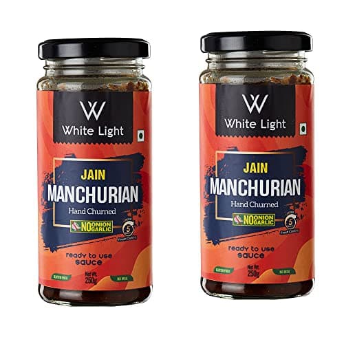 White Light Food Jain Manchurian Sauce l Vegan and Natural Ingredients l Ready to Eat Healthy Food (250g) (Pack of 1) — image 7