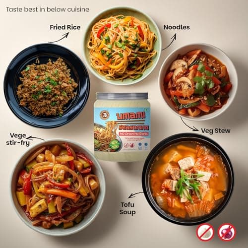 Brew Lab No Onion No Garlic Umami Masala | Jain & Satvik Friendly Asian Seasoning for Noodles, Fried Rice, Soups & Stir-Fries | High Umami Taste | 250g — image 5
