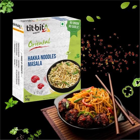 Tit-Bit Oriental - Chinese Masala Combo - NONG - Ready to eat - Hakka Noodles, Schezwan Fried Rice, Sweet Corn Soup, Manchow Soup & Manchurian Mix - (50 gms each) — image 4