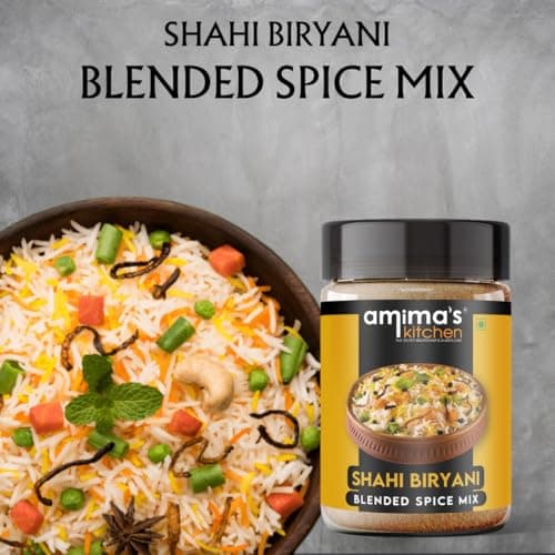 Amima's Kitchen Shahi Biryani Jain Spice Mix (No Onion No Garlic) – 100 Grams | Blended Spice Mix | For Healthy and Delicious Cooking | No Synthetic Flavour & Color | Ready Masala Powder — image 2