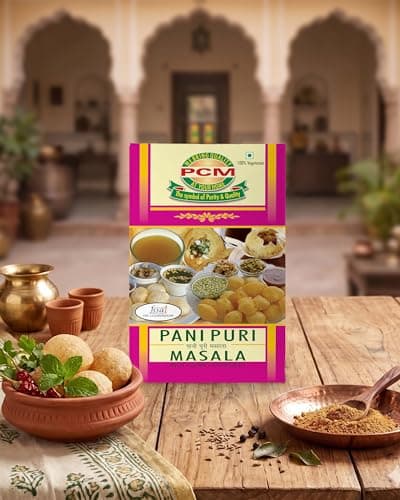 PCM Pani Puri Masala Powder - 100g | Tangy & Spicy Golgappa Pani Mix for Authentic Street-Style Taste — image 4