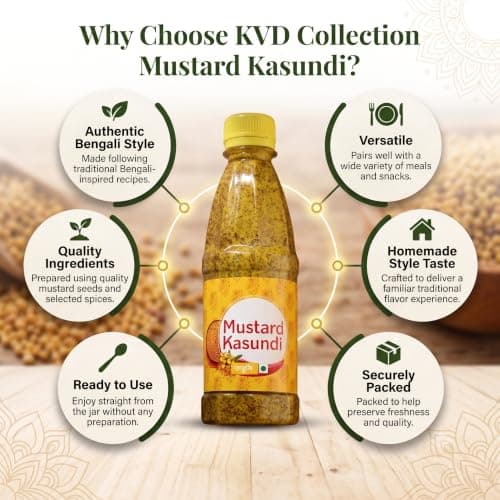 KVD Collection Original Bengali Kasundi Mustard Sauce | No Preservatives | Authentic Bangla Flavor | 300gram — image 3