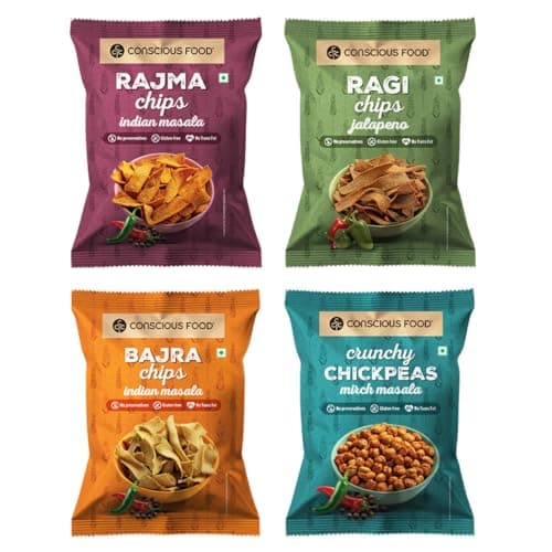 Conscious Food Ragi Chips | 50g | Wholesome & Crunchy Snack | Made with 100% Natural Ragi | Gluten-Free & Preservative-Free | High Fiber | — image 8