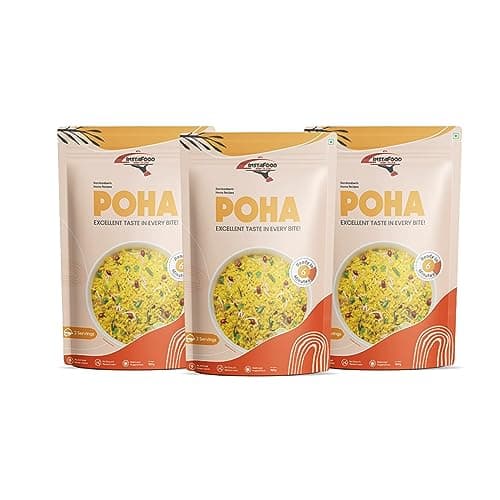 INSTAFOOD Breakfast Poha | Ready to Cook Meal | 2-3 Servings | Pack of 1 (150g) | After Cooking Gets 300GM to Serve | Zip Lock Packaging | Vegetarian Meal | Just Add Water and Cook — image 6