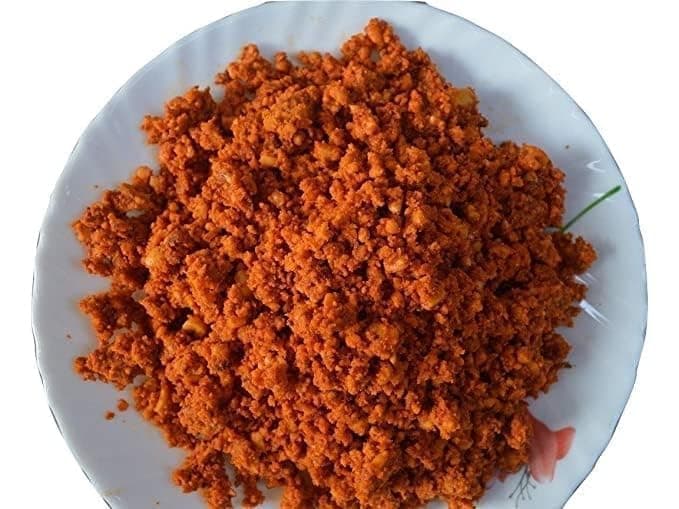 Solapuri Peanut Chutney Without Garlic Jain Style 800g Authentic Maharashtrian Dry Peanut Chutney Spicy Groundnut Chutney Powder for Bhakri Vada Pav Dosa Snacks Traditional Solapur Taste — image 4