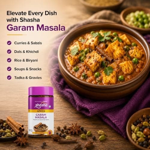 Shasha Garam Masala Powder 100g - Spice Blend for Authentic Indian Dishes - No Onion or Garlic - From the House of Pansari — image 5