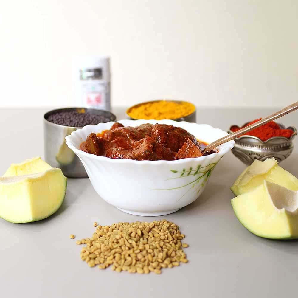 Jain - Mango/Avakaya Pickle Without Garlic - Super Delicious (Made for Jains) Aam Ka Achaar - Homemade and Handmade (250 Grams) — image 4