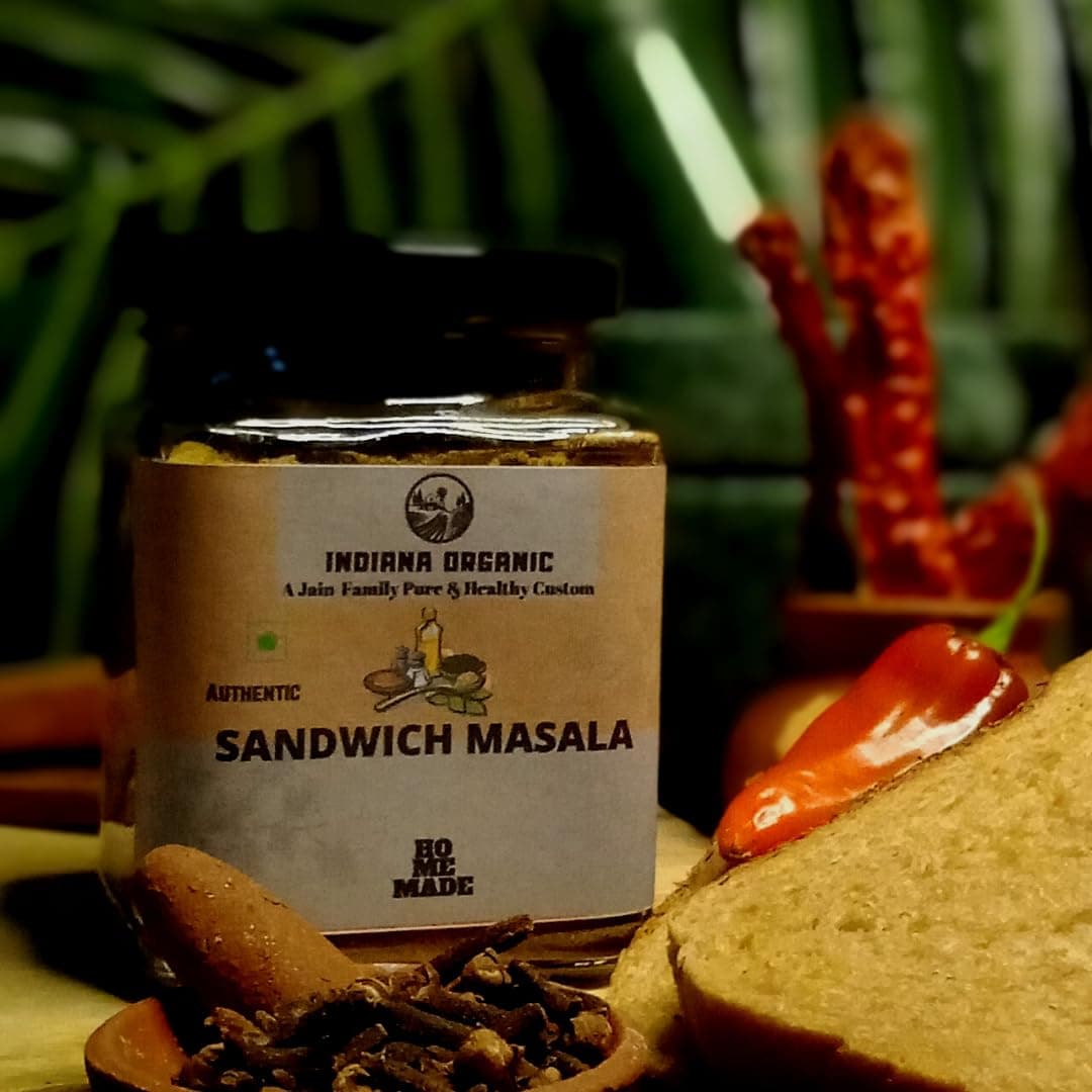 Indiana Organic Sandwich Masala Powder - 150 Gram, Freshly Ground Packed on Order | No Onion & Garlic. — image 2