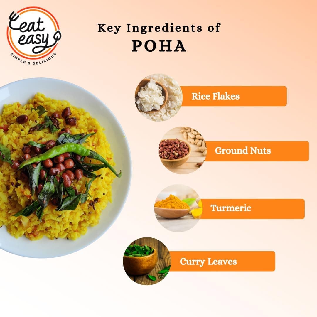 Eat Easy Ready To Eat Jain Poha- 100gm | Just Add Water and Cook | Freeze Dehydrated Instant Healthy & Delicious Poha for Travel, Hostel, Trekking, Camping, Hiking | No Onion, No Garlic, No Preservatives — image 5