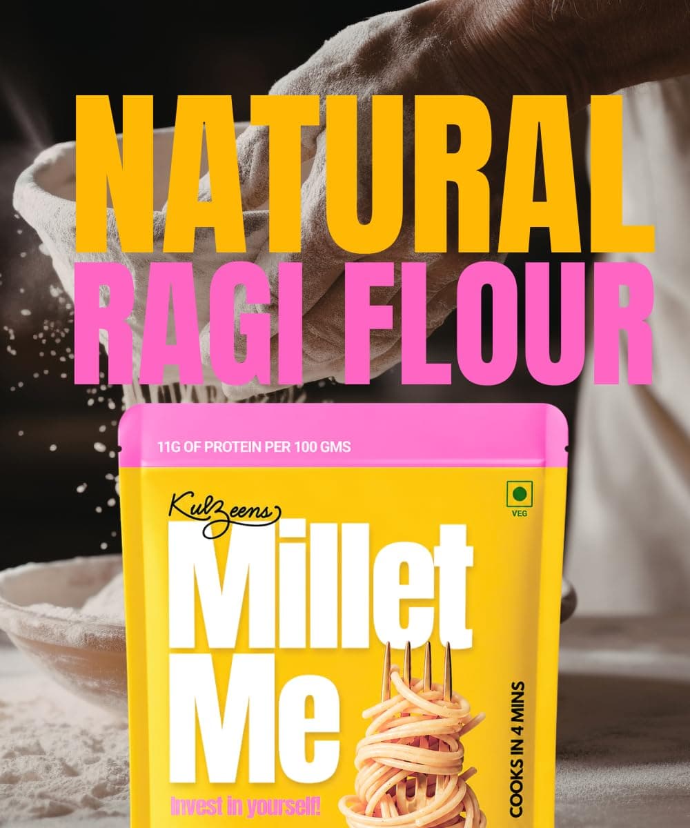 Millet Me by Kuizeens Ragi Noodles - 110G |100% Millet Noodle|Protein-Rich | Easy-to-Make | Fresh & Flavourfull | No MSG |No Preservatives|Ready in Minutes | Jain | No Onion & Garlic — image 6
