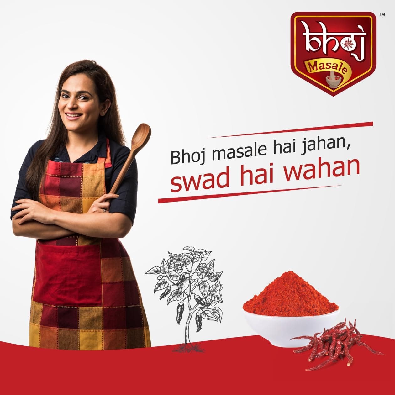 Bhoj Masale Kashmiri Lal Mirch Powder 200gm | Red Chilli Powder |Kashmiri Red Chilli Powder For Daily Cooking | Absolute Purity | No artificial colors And Preservatives — image 3
