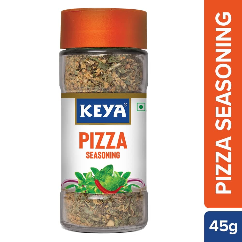 Keya Pizza Seasoning | All Natural & Healthy Spice Blend for Pizza, Pasta & More | Glass Bottle | Premium Herbs and Spices | Contains Freeze dried herbs| Export Quality | No Preservatives | The rich aroma that lasts | 45g — image 5