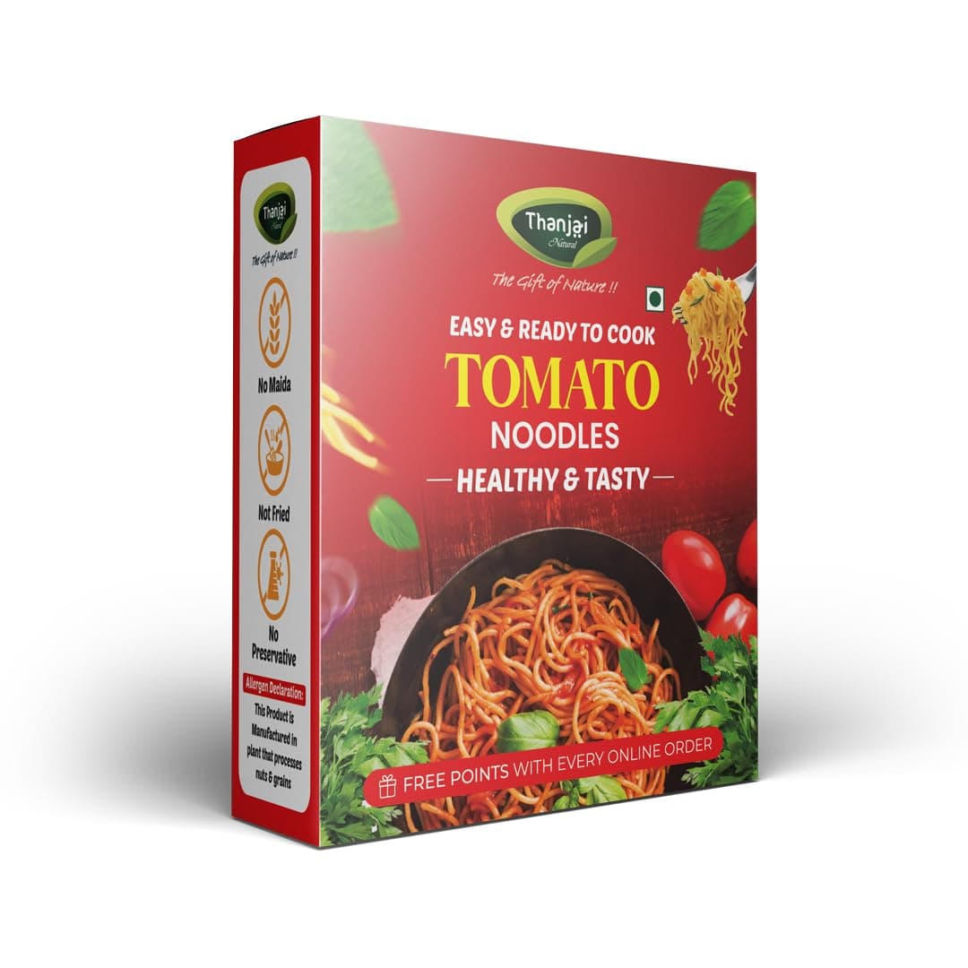 Thanjai Natural Noodles Millet180g X 8 Variities (No Maida Hakka Noodles, Not Fried, No MSG, Classic and Mild 1440g) Little | Multi Millet | Pearl | Ragi Millets & Moringa Leaf | Red Rice | Wheat | Tomoto — image 9