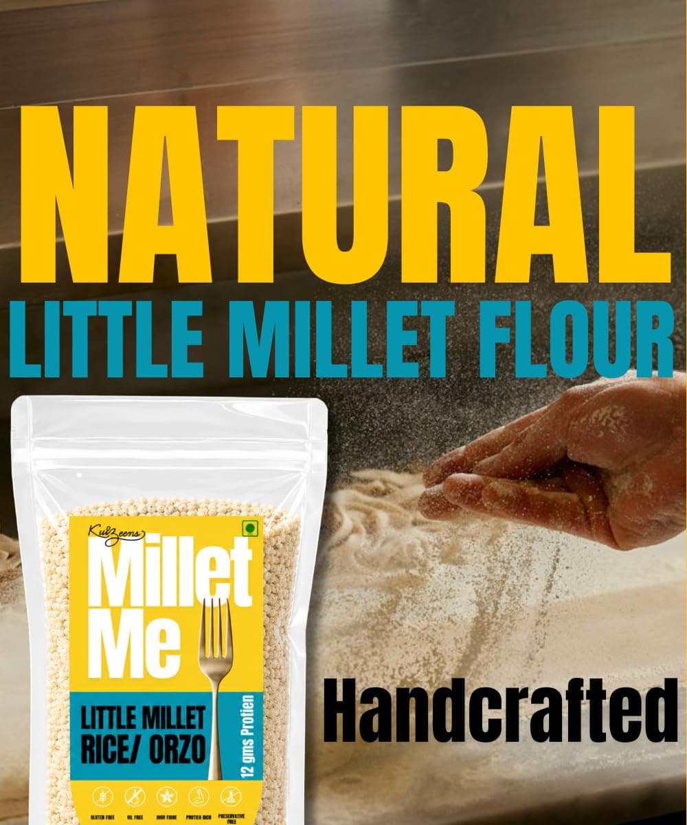 Kuizeens Little Millet Rice - 200G (Pack Of 1) | Low Carb & Low Fat |Little Millet Flour, Xanthum Gum & Salt | Chemical Free & Pesticides Free |Easy-to-Make |Jain | No Onion & Garlic — image 6