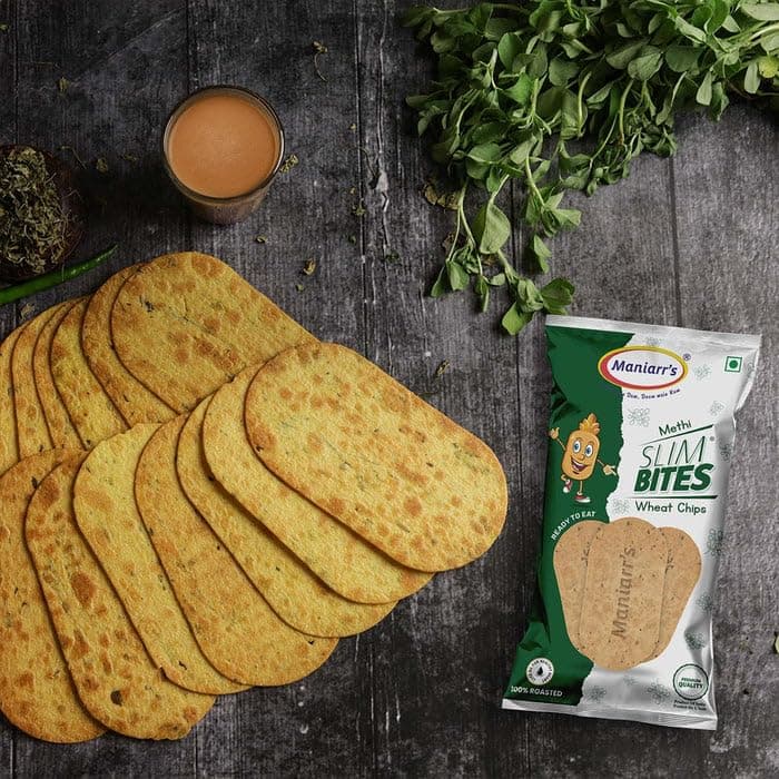 Maniarr's Khakhra | Slim Bite Khakhra | No Garlic, No Onion | 4 Flavors (Pack of 13), 780 Grams Wheat Khakhara, Healthy & Crispy, Low Carb Snack — image 3