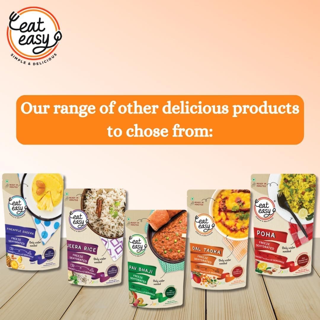 Eat Easy Ready To Eat Jain Pasta- 100gm | Freeze Dehydrated | Just Add Water and Cook | No Onion No Garlic, Vegetarian Healthy Instant Creamy Pasta Food for Travel, Trekking, Campign, Hostel — image 7