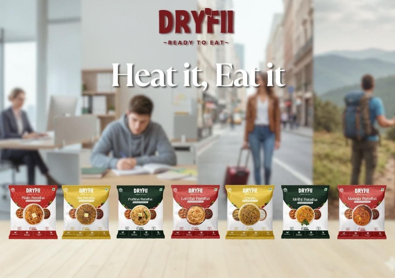 Dryfii Ready-to-Eat Dal Paratha (5 Pcs Parathas) with Jain Jeera Rice | No Onion No Garlic Veg Combo Meal | Pure Vegetarian — image 6